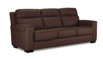 Benevento Leather Sofa and Chair Set - Mocha