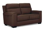 Benevento Leather Loveseat - Mocha