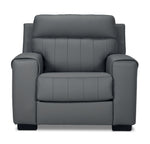 Benevento Leather Chair - Steel