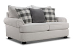 Beverly Sofa, Loveseat and Chair and a Half Set - TicTac Ivory