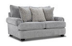 Beverly Sofa and Loveseat Set - Vangoh Grey