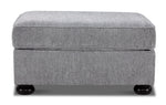 Beverly Ottoman - Vangoh Grey