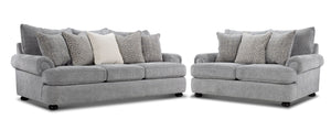 Beverly Ens. Sofa et causeuse – gris vangoh