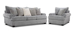 Beverly Sofa and Chair and a Half Set - Vangoh Grey