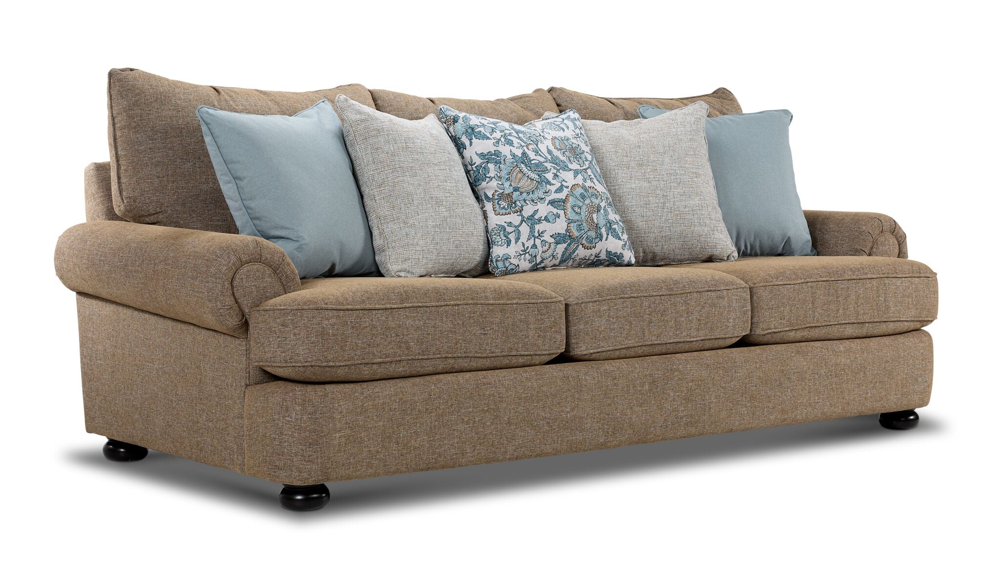 Beverly Sofa and Loveseat Set - Hightec Umber