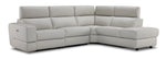 Bianca 3-Piece Power Sectional with Right Facing Chaise - Light Grey