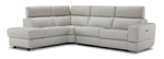 Bianca 3-Piece Power Sectional with Left Facing Chaise - Light Grey
