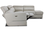 Bianca 3-Piece Power Sectional with Right Facing Chaise - Light Grey
