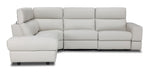 Bianca 3-Piece Power Sectional with Left Facing Chaise - Light Grey