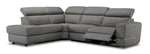 Bianca 3-Piece Power Sectional with Left Facing Chaise - Grey