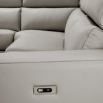 Bianca 3-Piece Power Sectional with Left Facing Chaise - Cream