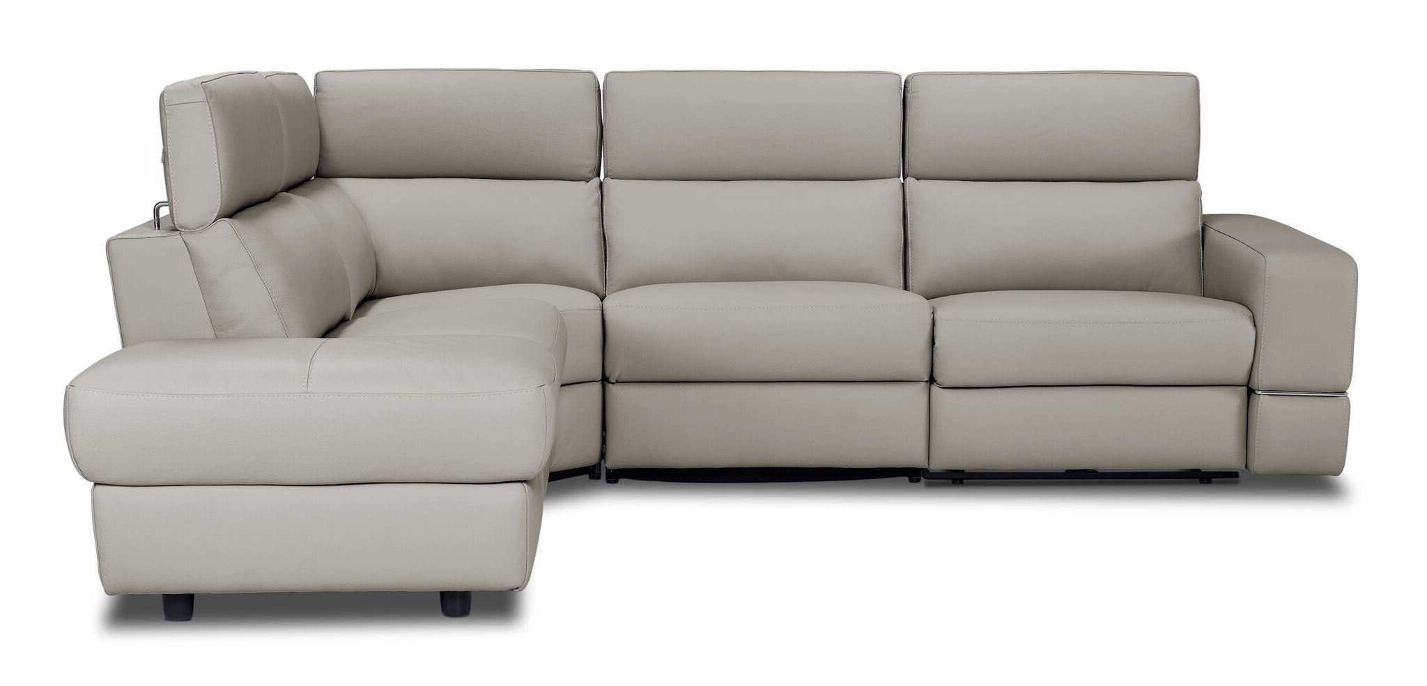 Bianca 3-Piece Power Sectional with Left Facing Chaise - Cream