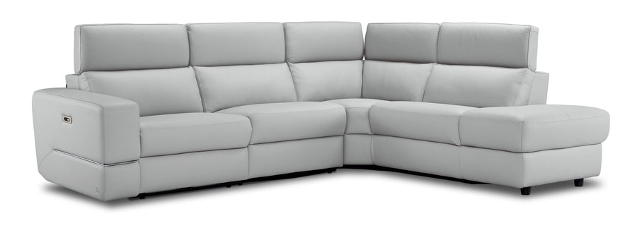 Bianca 3-Piece Power Sectional with Right Facing Chaise - White