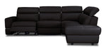 Bianca 3-Piece Power Sectional with Right Facing Chaise - Chocolate