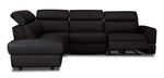 Bianca 3-Piece Power Sectional with Left Facing Chaise - Chocolate