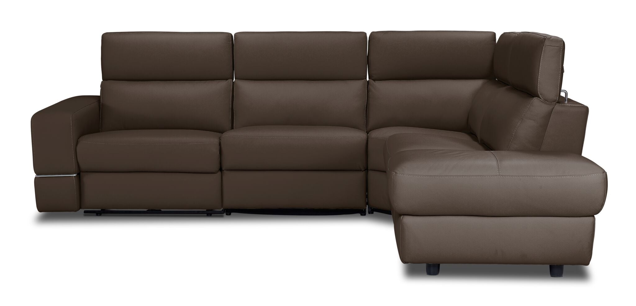 Bianca 3-Piece Power Sectional with Right Facing Chaise - Taupe