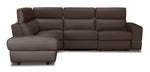 Bianca 3-Piece Power Sectional with Left Facing Chaise - Taupe