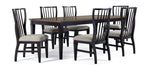 Greyridge Farm 7-Piece Extendable Dining Set - Black