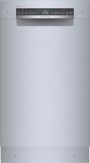 Bosch Stainless Steel 300 Series Smart 18" Dishwasher with Recessed Handle - SPE53C55UC