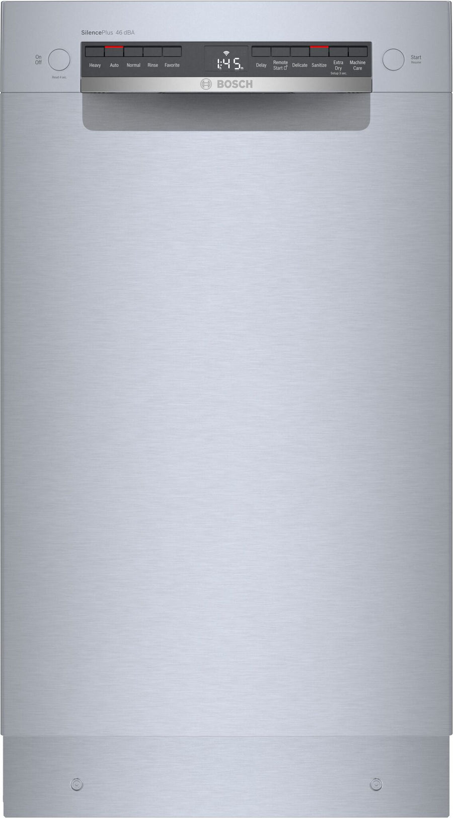 Bosch Stainless Steel 300 Series Smart 18" Dishwasher with Recessed Handle - SPE53C55UC