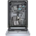 Bosch Stainless Steel 300 Series Smart 18" Dishwasher with Recessed Handle - SPE53C55UC