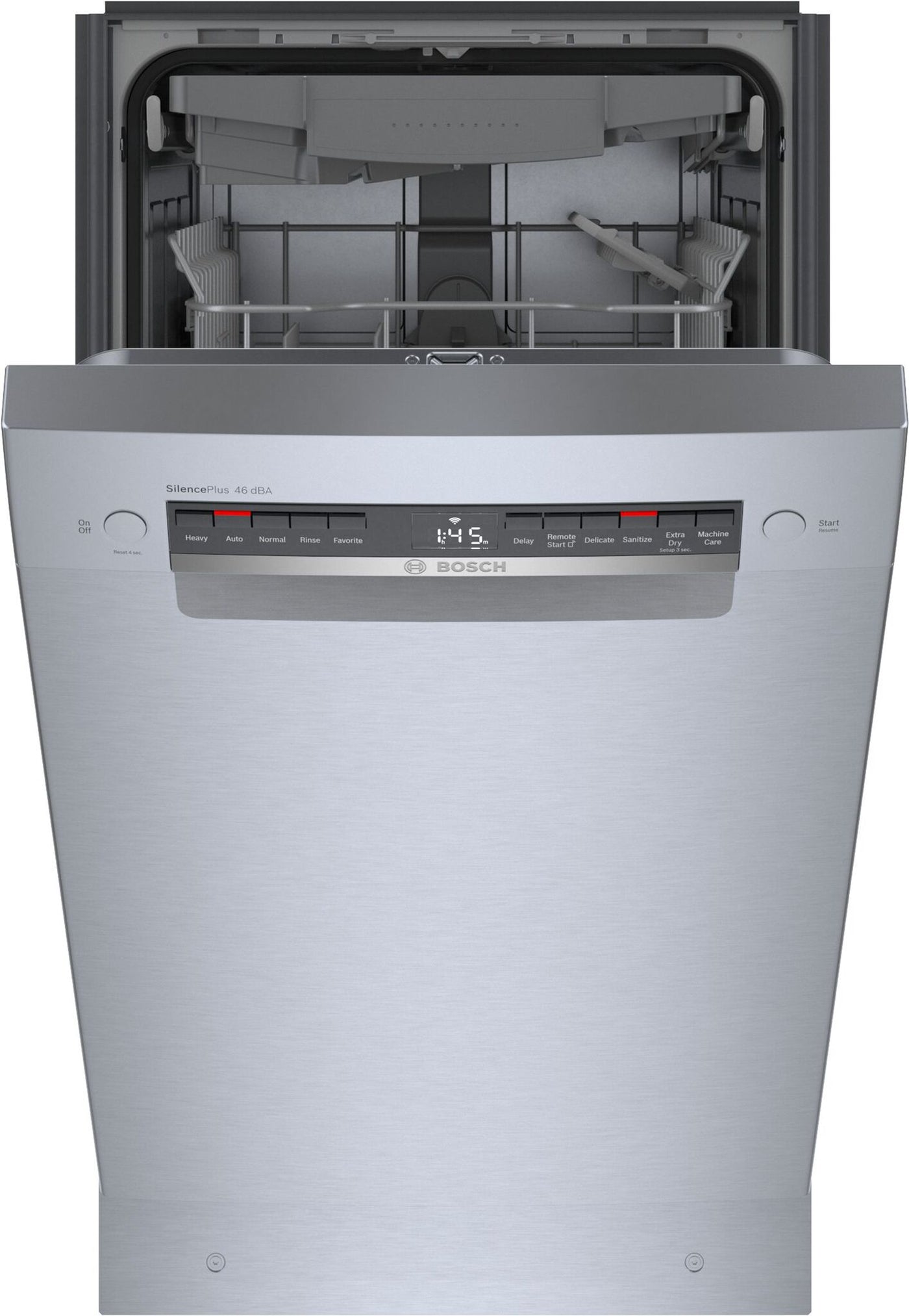 Bosch Stainless Steel 300 Series Smart 18" Dishwasher with Recessed Handle - SPE53C55UC