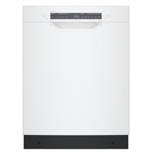 Bosch White 300 Series Smart Dishwasher with Recessed Handle - SGE53C52UC