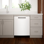 Bosch White 300 Series Smart Dishwasher with Recessed Handle - SGE53C52UC