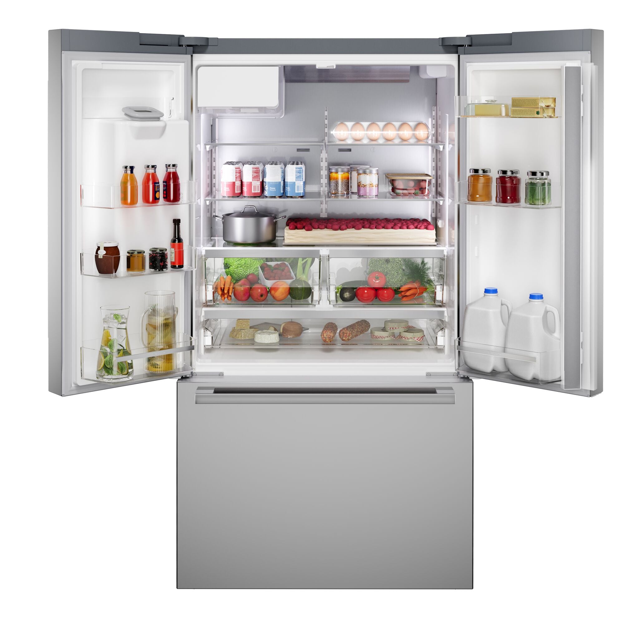 Bosch 36" 21.6 Cu. Ft. Stainless Steel French Door Refrigerator - B36CD52SNS