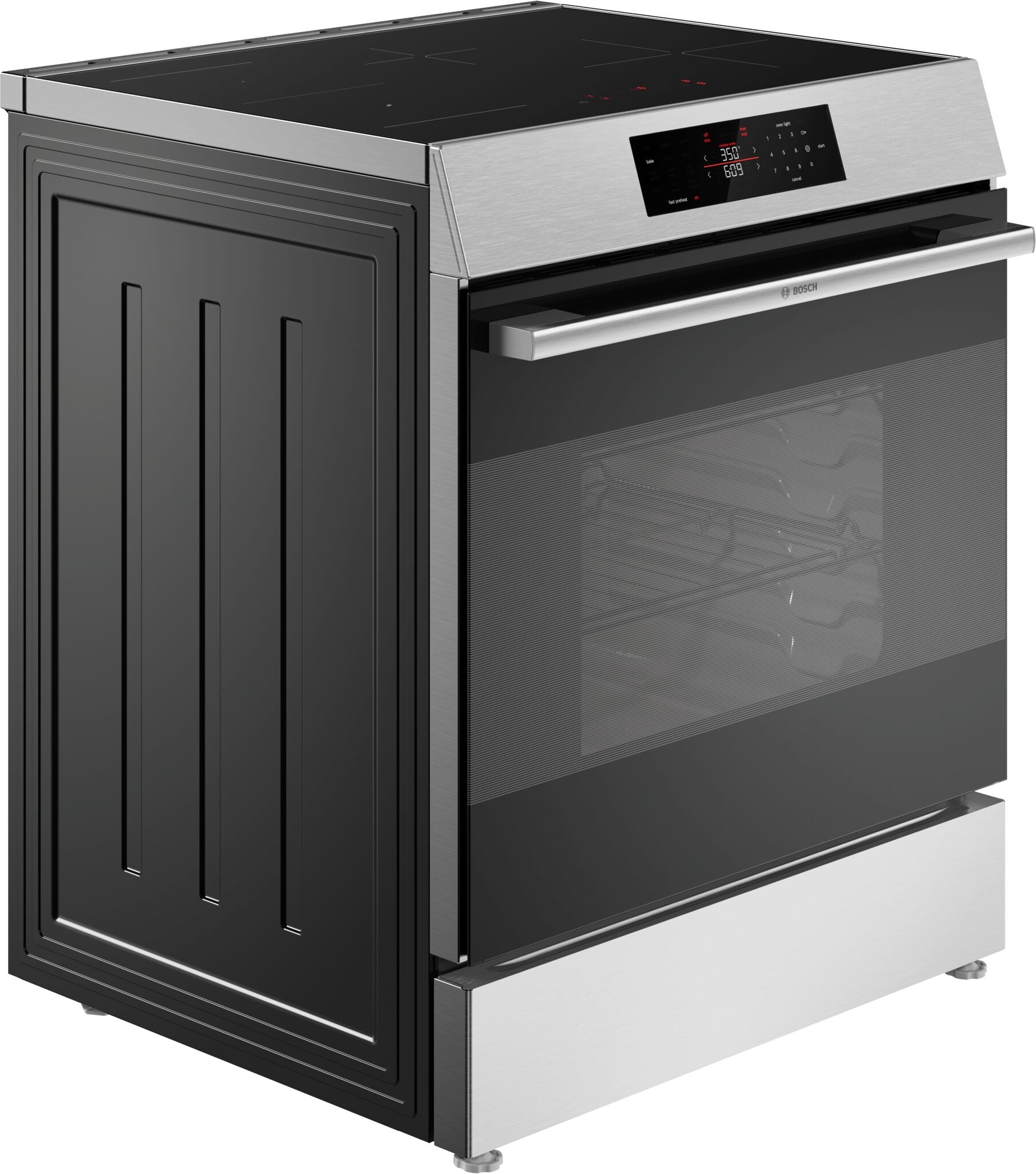 Bosch 30" Stainless Steel 300 Series Electric Freestanding Range (5.8 Cu. Ft.) - HIF3050MC