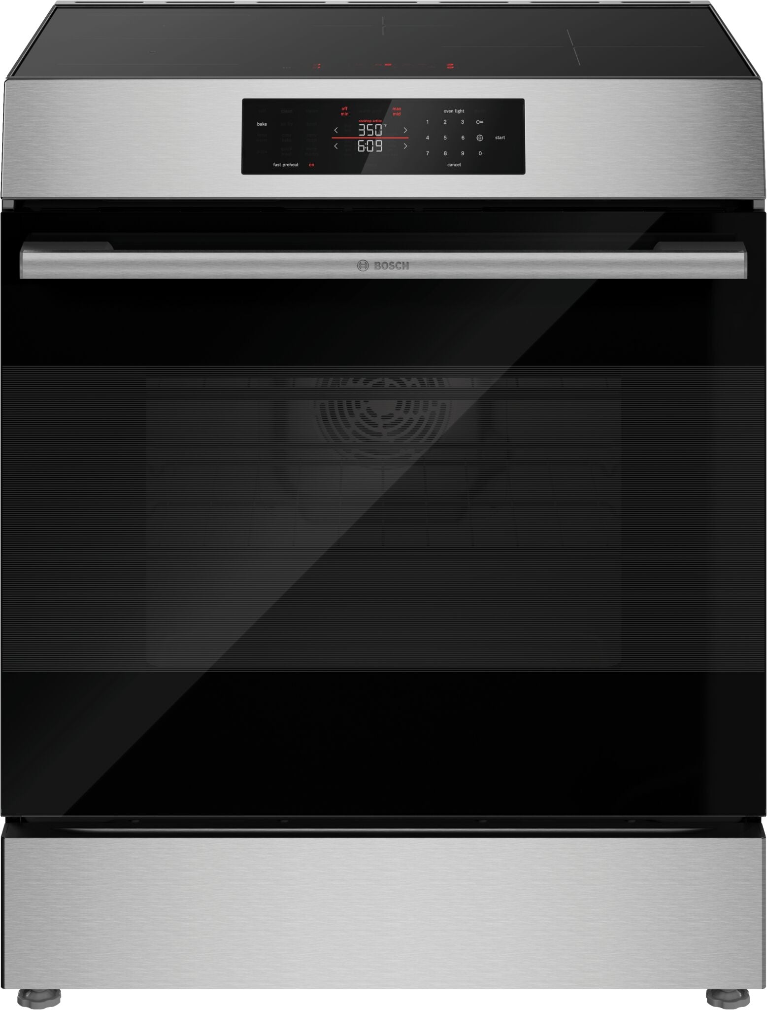 Bosch 30" Stainless Steel 300 Series Electric Freestanding Range (5.8 Cu. Ft.) - HIF3050MC