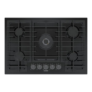 Bosch Série 800 Surface de cuisson au gaz 30 po noir NGM8049UC