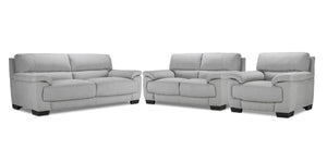 Brody Ens. Sofa, causeuse et fauteuil - gris argent