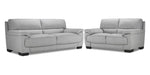 Brody Sofa and Loveseat Set - Silver Grey