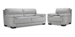 Brody Ens. Sofa et fauteuil - gris argent