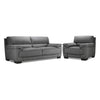 Brody Ens. Sofa et fauteuil - gris foncé