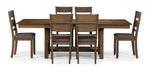 Brook Bay 7 Piece Extendable Dining Set - Sand, Brown