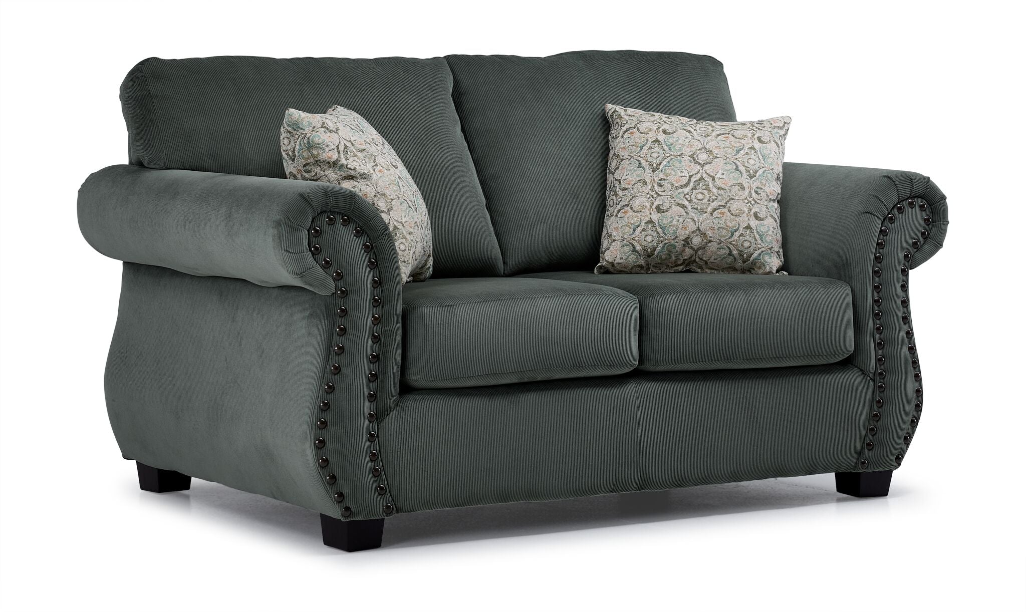 Brooklyn Sofa, Loveseat and Chair Set - Green