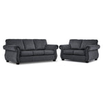 Brooklyn Sofa and Loveseat Set - Grey