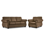 Brooklyn Sofa and Chair Set - Taupe