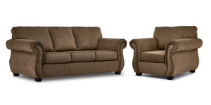 Brooklyn Ens. Sofa et fauteuil - taupe