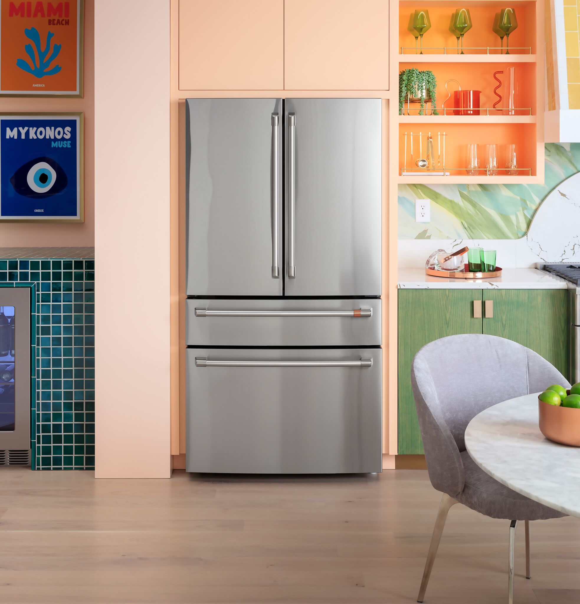 Café 35.75" 23.2 Cu. Ft. Stainless Steel French Door Refrigerator With Dual-Dispense AutoFill Pitcher - CJE23DP2WS1