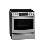 Café Stainless Steel 30" Slide-In Front Control Electric Range with Dynamic Bake (5.7 Cu.ft.) - CRS70XAWCS1