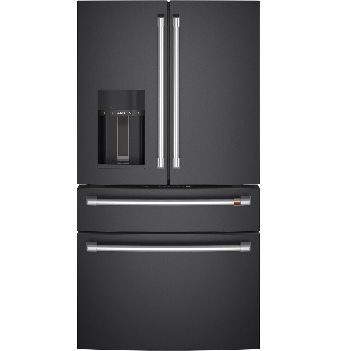 Café Matte Black Smart Counter-Depth 4-Door French-Door Refrigerator (22.3 Cu.Ft.) - CXE22DP3PD1