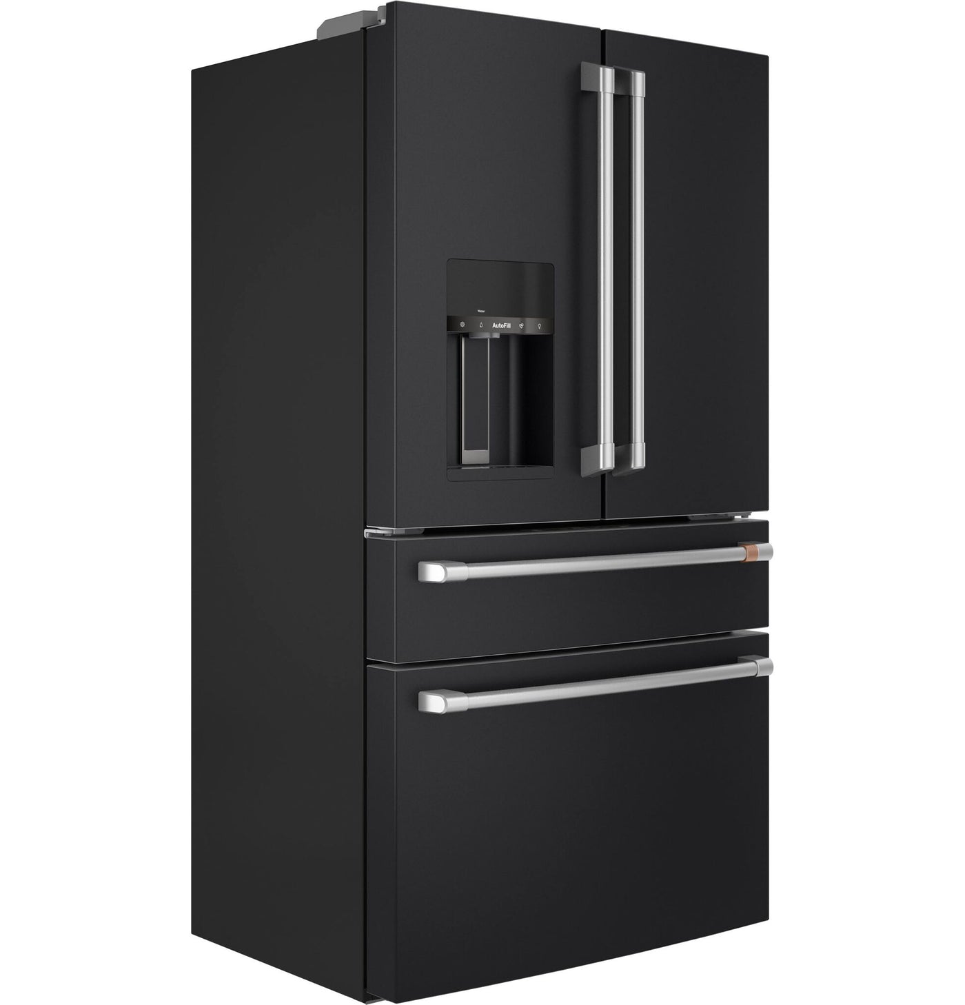 Café Matte Black Smart Counter-Depth 4-Door French-Door Refrigerator (22.3 Cu.Ft.) - CXE22DP3PD1