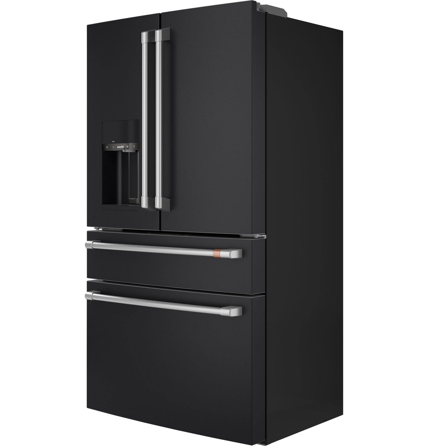 Café Matte Black Smart Counter-Depth 4-Door French-Door Refrigerator (22.3 Cu.Ft.) - CXE22DP3PD1