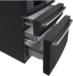 Café 35.75" 22.3 Cu. Ft. Matte Black Smart Counter-Depth 4-Door French Door Refrigerator - CXE22DP3PD1
