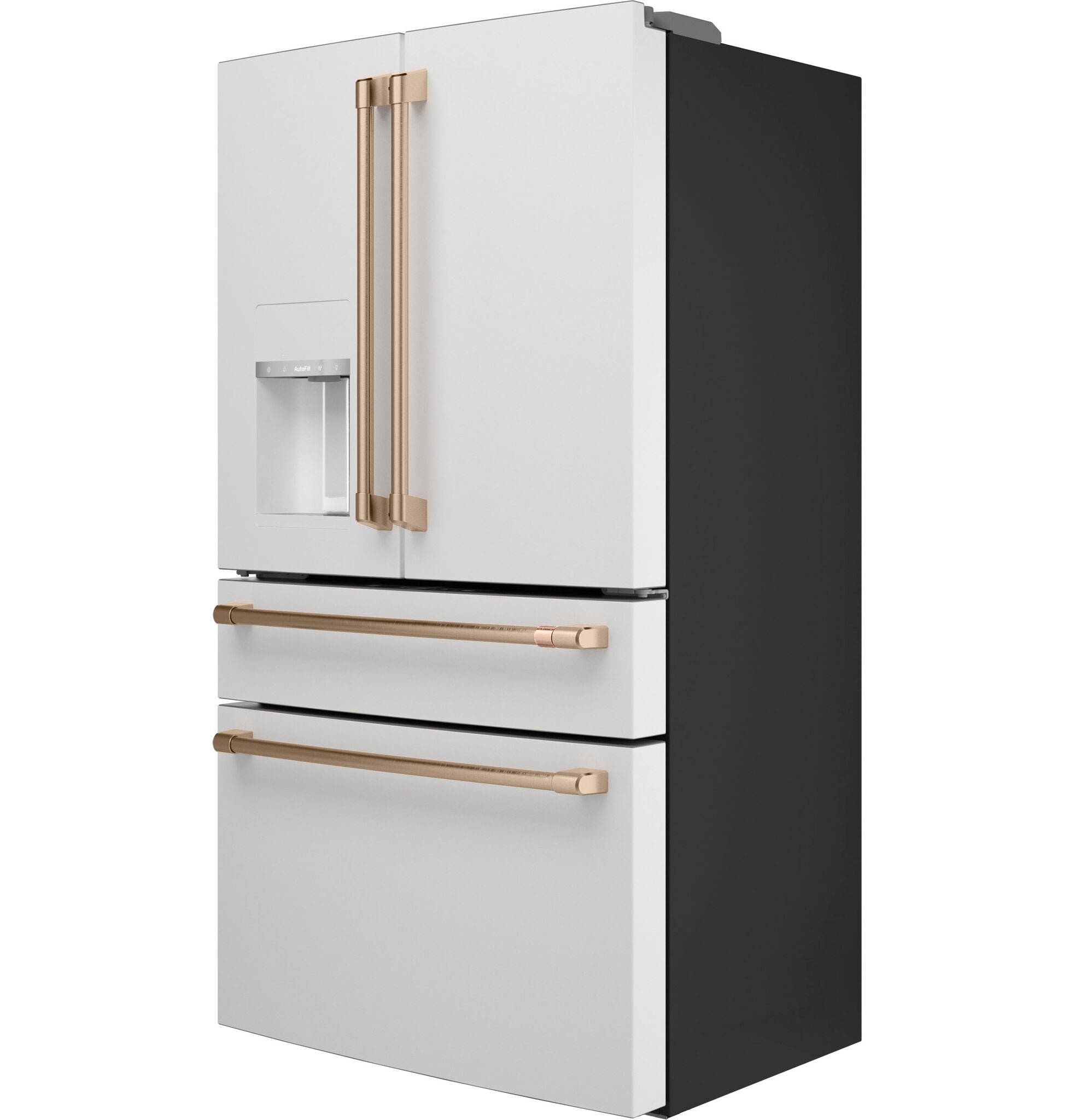 Café 35.75" 22.3 Cu. Ft. Matte White Smart Counter-Depth 4-Door French Door Refrigerator - CXE22DP4PW2