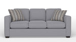 Caleb Queen Sofa Bed with Innerspring Mattress - Safari Light Grey