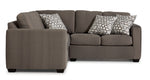 Caleb 2-Piece Sectional with Right-Facing Loveseat - Arlo Brown